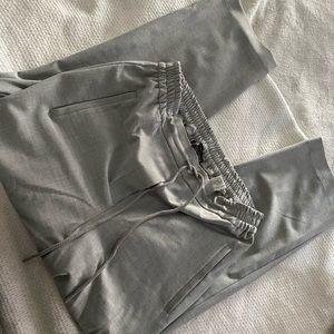 Zara Basic waist-tie size large grey dress pants
